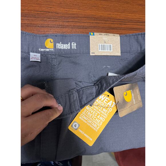 Carhartt Men's Force Broxton Gray Cargo Short 11 Inch 103543 Relaxed Fit Sz 44 - Picture 9 of 11